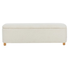 Duncan Boucle Storage Ottoman Bench
